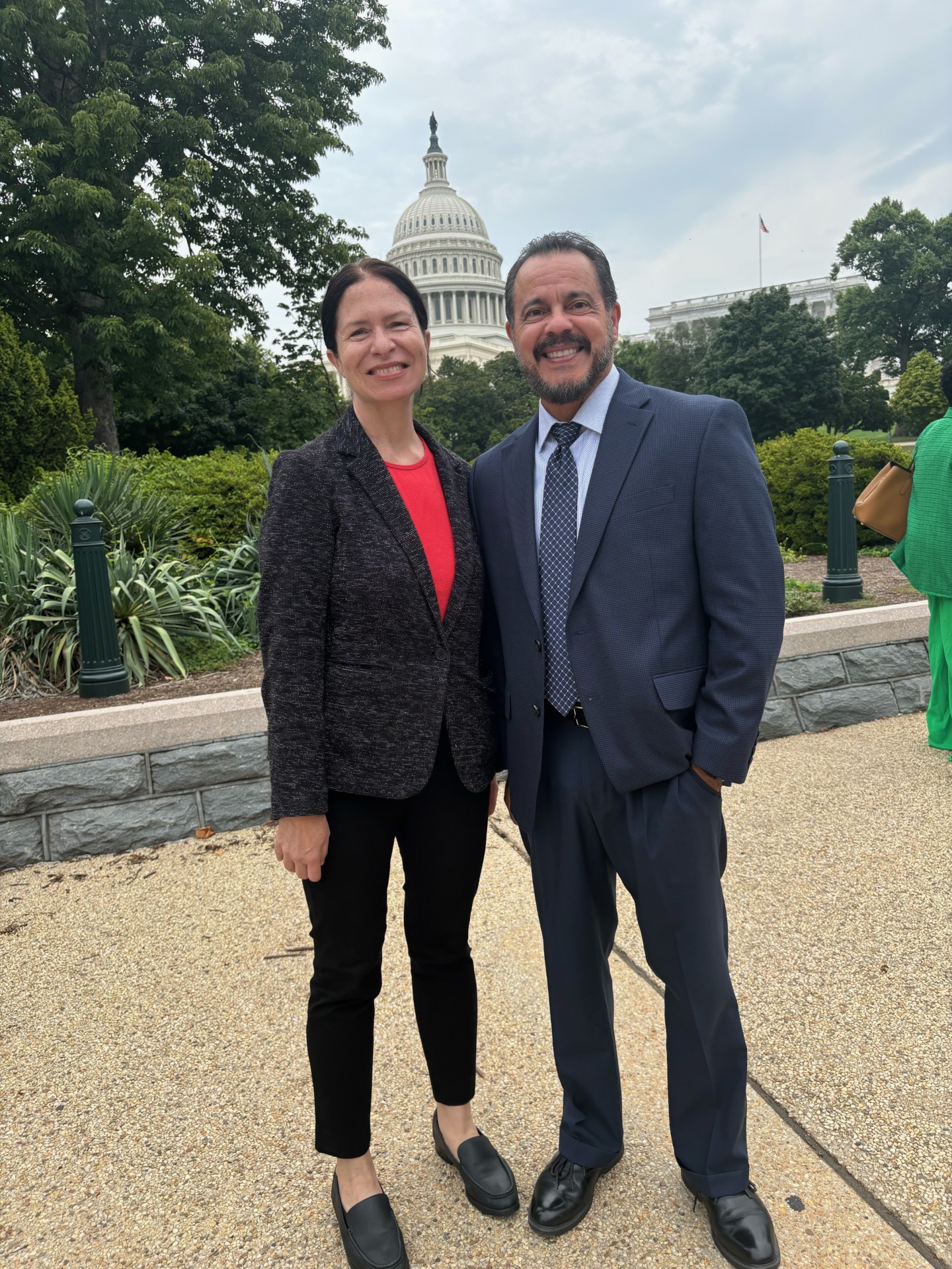 Ed Bonilla, Director of Mission Advancement and Barbara Saverino, Senior Director of Public Policy for UWW