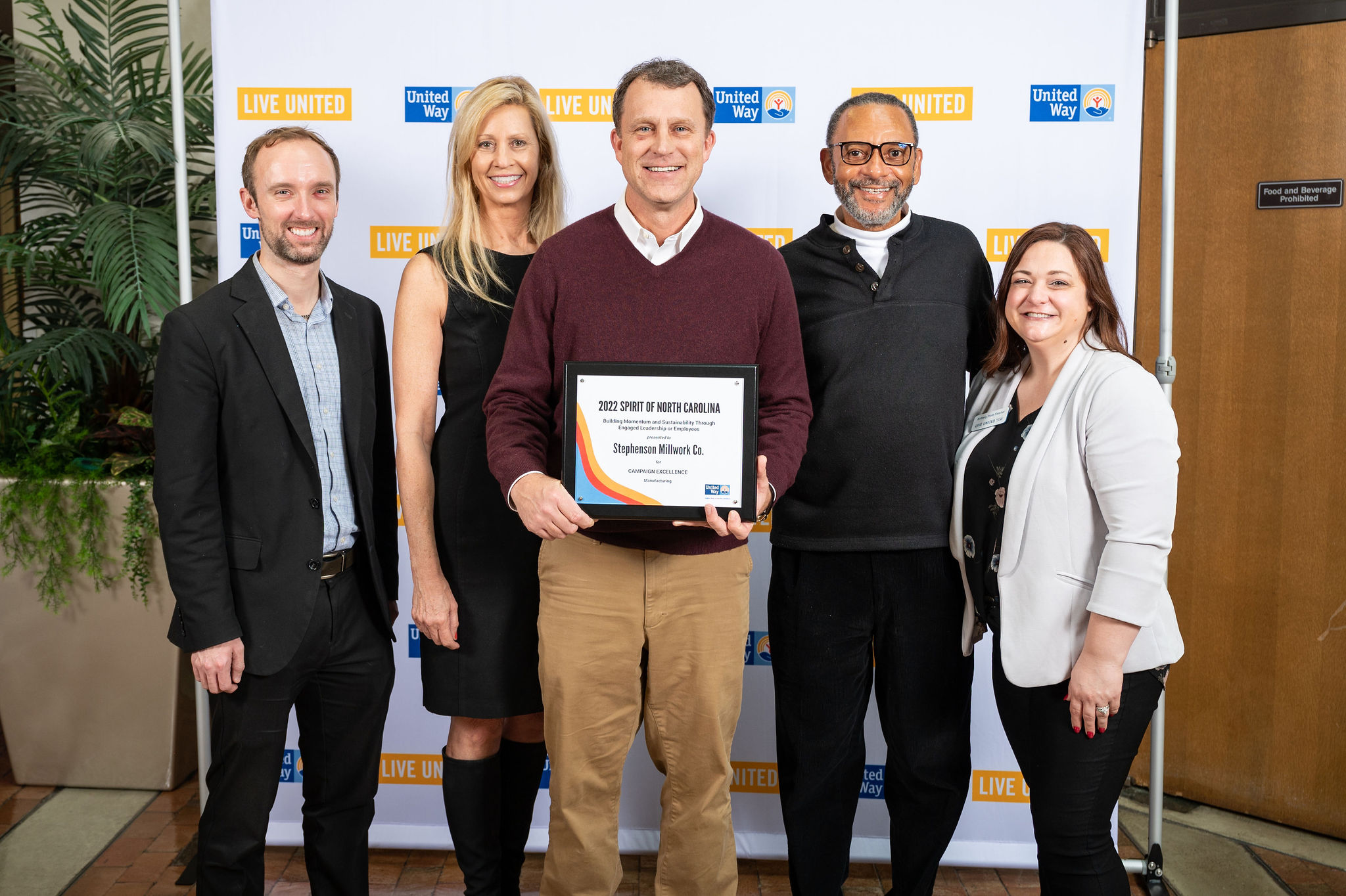 Stephenson Millwork accepting award